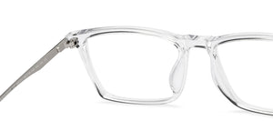 Gunmetal Rectangle Full Rim Unisex Eyeglasses by Lenskart Air-150211