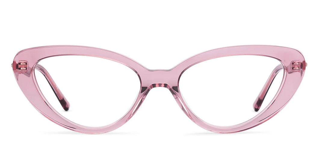 Transparent Cat Eye Full Rim Women Eyeglasses by John Jacobs-225381