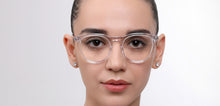 Load image into Gallery viewer, Transparent Round Full Rim Unisex Eyeglasses by John Jacobs-225411