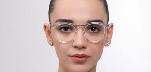 Transparent Round Full Rim Unisex Eyeglasses by John Jacobs-225411