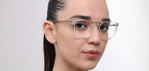 Transparent Round Full Rim Unisex Eyeglasses by John Jacobs-225411