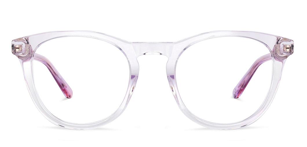 Transparent Round Full Rim Unisex Eyeglasses by John Jacobs-225411
