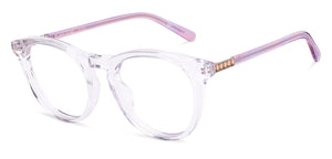 Transparent Round Full Rim Unisex Eyeglasses by John Jacobs-225411