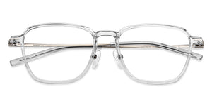 Transparent Square Full Rim Women Eyeglasses by Lenskart Air-151981