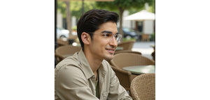 Transparent Rectangle Full Rim Unisex Eyeglasses by Lenskart Air-215408