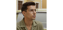 Load image into Gallery viewer, Transparent Rectangle Full Rim Unisex Eyeglasses by Lenskart Air-230537