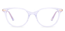 Load image into Gallery viewer, Transparent Sky Blue Cat Eye Full Rim Women Eyeglasses by John Jacobs-225404