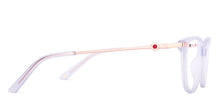 Load image into Gallery viewer, Transparent Sky Blue Cat Eye Full Rim Women Eyeglasses by John Jacobs-225404