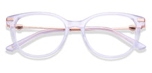 Load image into Gallery viewer, Transparent Sky Blue Cat Eye Full Rim Women Eyeglasses by John Jacobs-225404