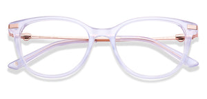 Transparent Sky Blue Cat Eye Full Rim Women Eyeglasses by John Jacobs-225404