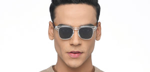 Transparent Wayfarer Full Rim Unisex Sunglasses by Vincent Chase Polarized-215975