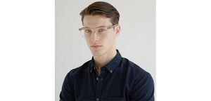 Transparent Rectangle Full Rim Unisex Eyeglasses by John Jacobs-216743