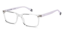 Load image into Gallery viewer, Transparent Rectangle Full Rim Unisex Eyeglasses by John Jacobs-216743