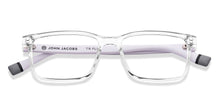 Load image into Gallery viewer, Transparent Rectangle Full Rim Unisex Eyeglasses by John Jacobs-216743