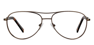 Brown Aviator Full Rim Unisex Eyeglasses by Vincent Chase Online-129913