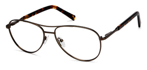 Brown Aviator Full Rim Unisex Eyeglasses by Vincent Chase Online-129913
