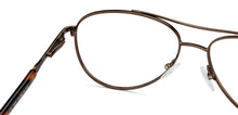 Load image into Gallery viewer, Brown Aviator Full Rim Unisex Eyeglasses by Vincent Chase Online-129913