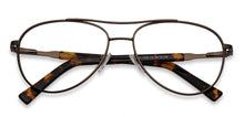 Load image into Gallery viewer, Brown Aviator Full Rim Unisex Eyeglasses by Vincent Chase Online-129913