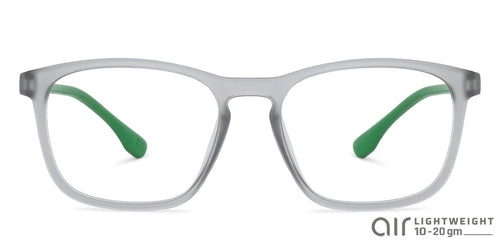 Grey Wayfarer Full Rim Unisex Eyeglasses by Lenskart Air Online-139737