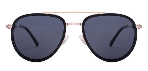 Black Aviator Full Rim Unisex Sunglasses by Lenskart STUDIO-226236