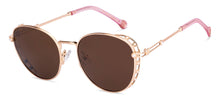 Load image into Gallery viewer, Gold Round Full Rim Women Sunglasses by Lenskart STUDIO-226239