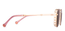 Load image into Gallery viewer, Gold Round Full Rim Women Sunglasses by Lenskart STUDIO-226239