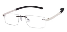 Load image into Gallery viewer, White Rectangle Rimless Unisex Eyeglasses by Lenskart Air Online-114315