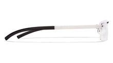 Load image into Gallery viewer, White Rectangle Rimless Unisex Eyeglasses by Lenskart Air Online-114315