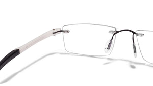 White Rectangle Rimless Unisex Eyeglasses by Lenskart Air Online-114315