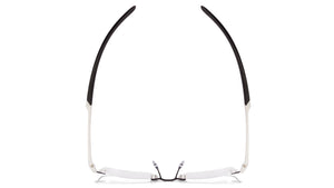 White Rectangle Rimless Unisex Eyeglasses by Lenskart Air Online-114315
