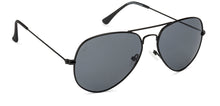 Load image into Gallery viewer, Black Aviator Full Rim Unisex Sunglasses by Vincent Chase Polarized-131002