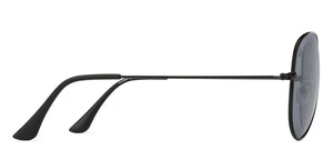 Black Aviator Full Rim Unisex Sunglasses by Vincent Chase Polarized-131002