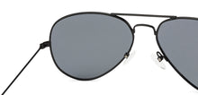 Load image into Gallery viewer, Black Aviator Full Rim Unisex Sunglasses by Vincent Chase Polarized-131002