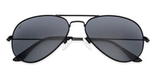 Load image into Gallery viewer, Black Aviator Full Rim Unisex Sunglasses by Vincent Chase Polarized-131002