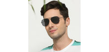 Load image into Gallery viewer, Black Aviator Full Rim Unisex Sunglasses by Vincent Chase Online-224081