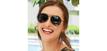 Load image into Gallery viewer, Black Aviator Full Rim Unisex Sunglasses by Vincent Chase Online-224081