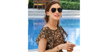 Load image into Gallery viewer, Black Aviator Full Rim Unisex Sunglasses by Vincent Chase Online-224081