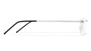 White Rectangle Rimless Unisex Eyeglasses by Vincent Chase Online-117011