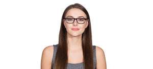Black Rectangle Full Rim Unisex Eyeglasses by Vincent Chase Online-111111