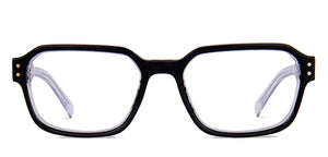 Black Geometric Full Rim Unisex Eyeglasses by Vincent Chase-217689