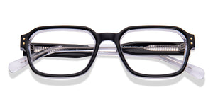 Black Geometric Full Rim Unisex Eyeglasses by Vincent Chase-217689