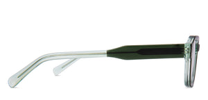 Green Geometric Full Rim Unisex Eyeglasses by Vincent Chase-217690