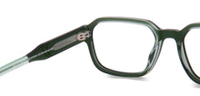 Load image into Gallery viewer, Green Geometric Full Rim Unisex Eyeglasses by Vincent Chase-217690