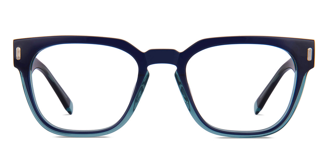 Blue Square Full Rim Unisex Eyeglasses by Vincent Chase-217699