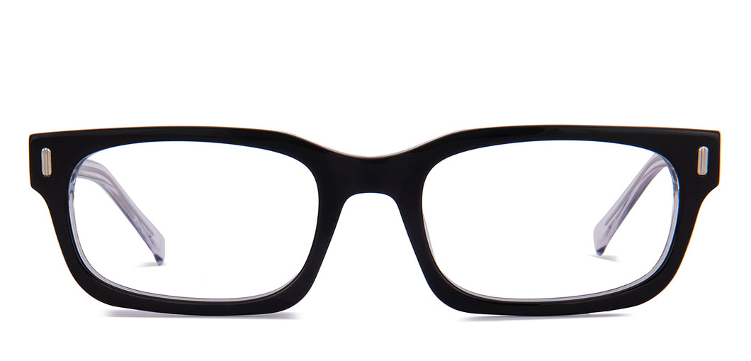 Black Rectangle Full Rim Unisex Eyeglasses by Vincent Chase-217701