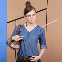 Load image into Gallery viewer, Black Rectangle Rimless Unisex Eyeglasses by Lenskart Air Online-96827