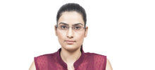 Load image into Gallery viewer, Black Rectangle Rimless Unisex Eyeglasses by Lenskart Air Online-96827