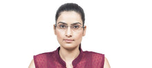 Load image into Gallery viewer, Black Rectangle Rimless Unisex Eyeglasses by Lenskart Air Online-96827
