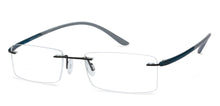 Load image into Gallery viewer, Black Rectangle Rimless Unisex Eyeglasses by Lenskart Air Online-96827