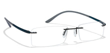 Load image into Gallery viewer, Black Rectangle Rimless Unisex Eyeglasses by Lenskart Air Online-96827
